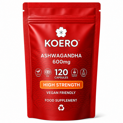 KOERO Ashwagandha Root 600mg 120 vegan capsules