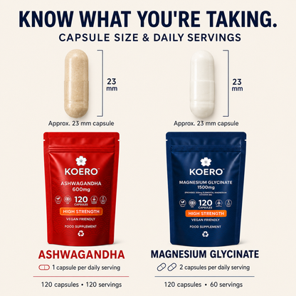 KOERO Ashwagandha + Magnesium Glycinate bundle