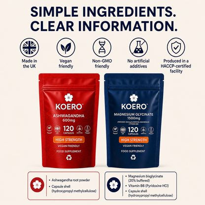 KOERO Ashwagandha + Magnesium Glycinate bundle